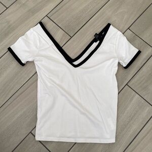 Forever 21 Deep V-neck Shirt